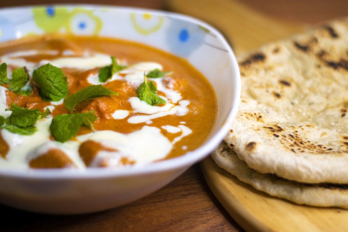 Naan and curry