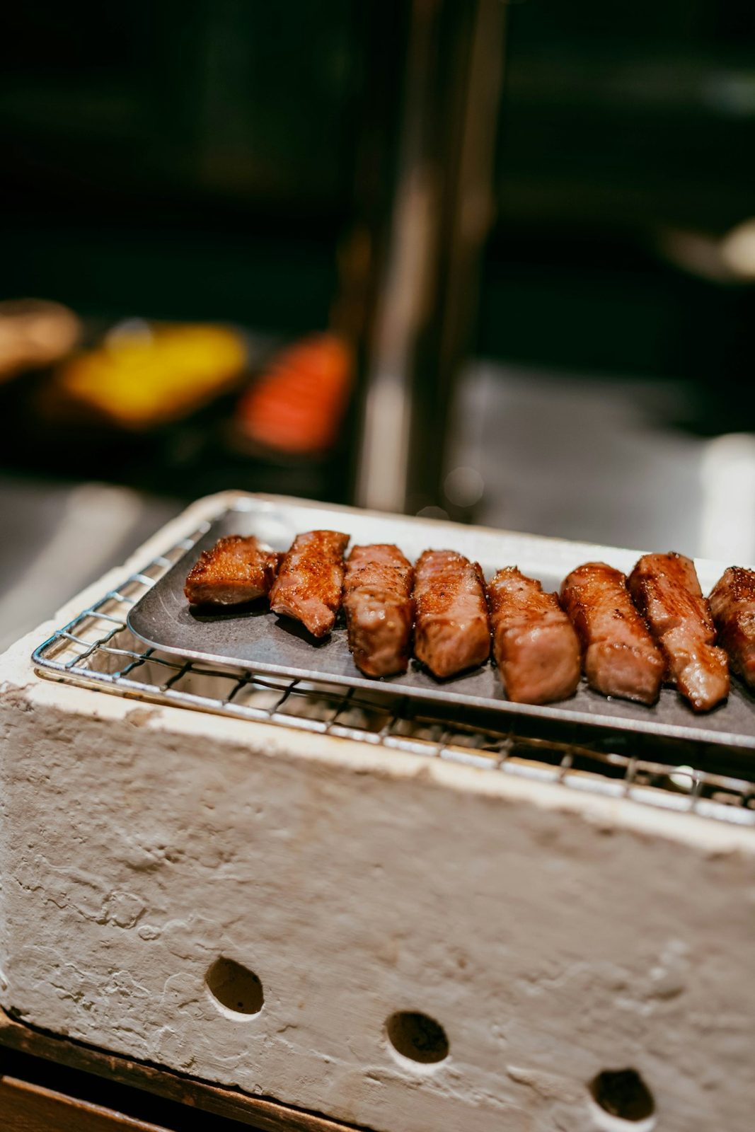 A platter of kebabs