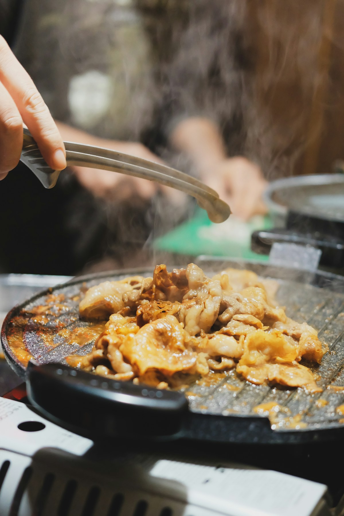 A sizzling dish
