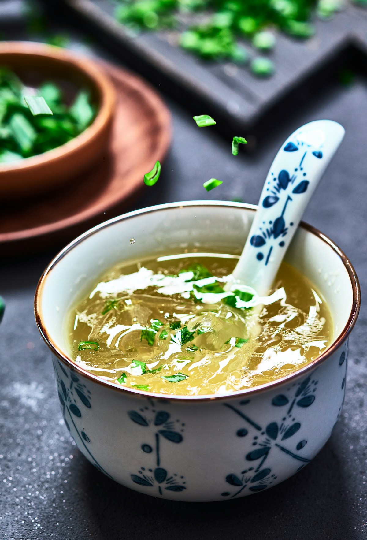 A bowl of soup